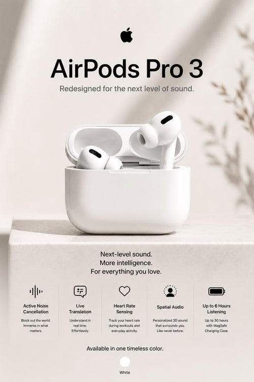 AirPods Pro 3 – Wireless Bluetooth Earbuds