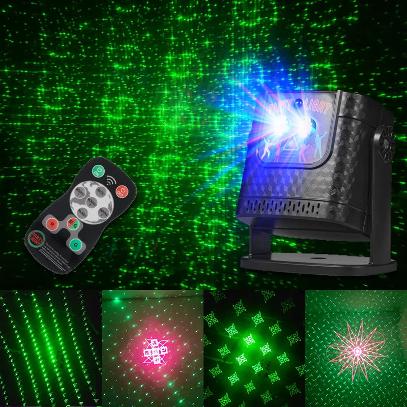 RGB Laser Stage Light Projector with Remote Control