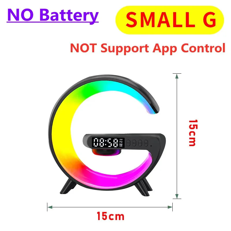 RGB LED Digital Alarm Clock with Colorful Ambient Lighting