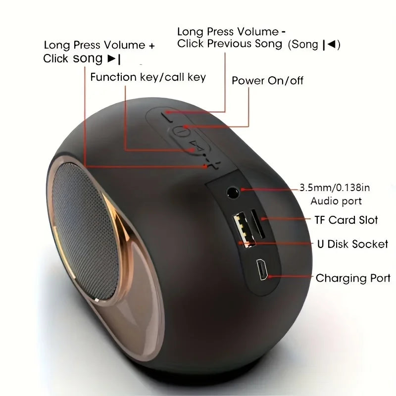 X6 Portable Wireless Bluetooth Speaker