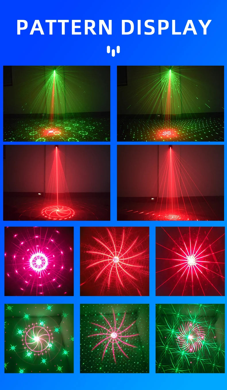RGB Laser Stage Light Projector with Remote Control