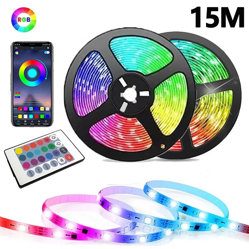 RGB LED Strip Lights with Music Sync and Remote Control