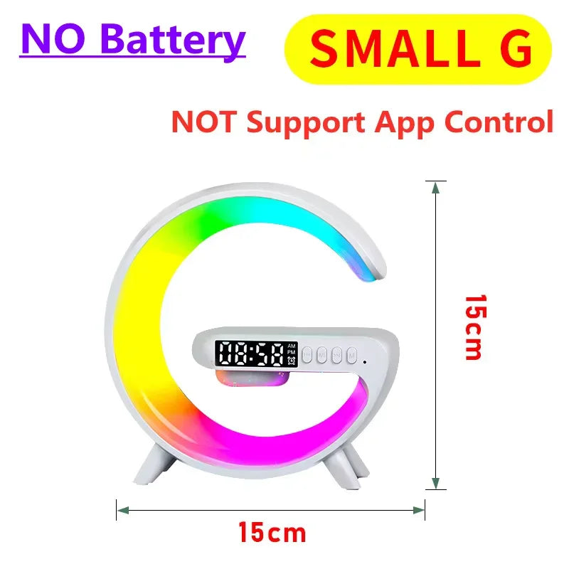 RGB LED Digital Alarm Clock with Colorful Ambient Lighting