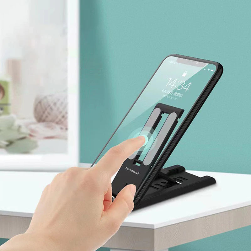 Adjustable Desktop Phone Stand – Portable Foldable Phone Holder