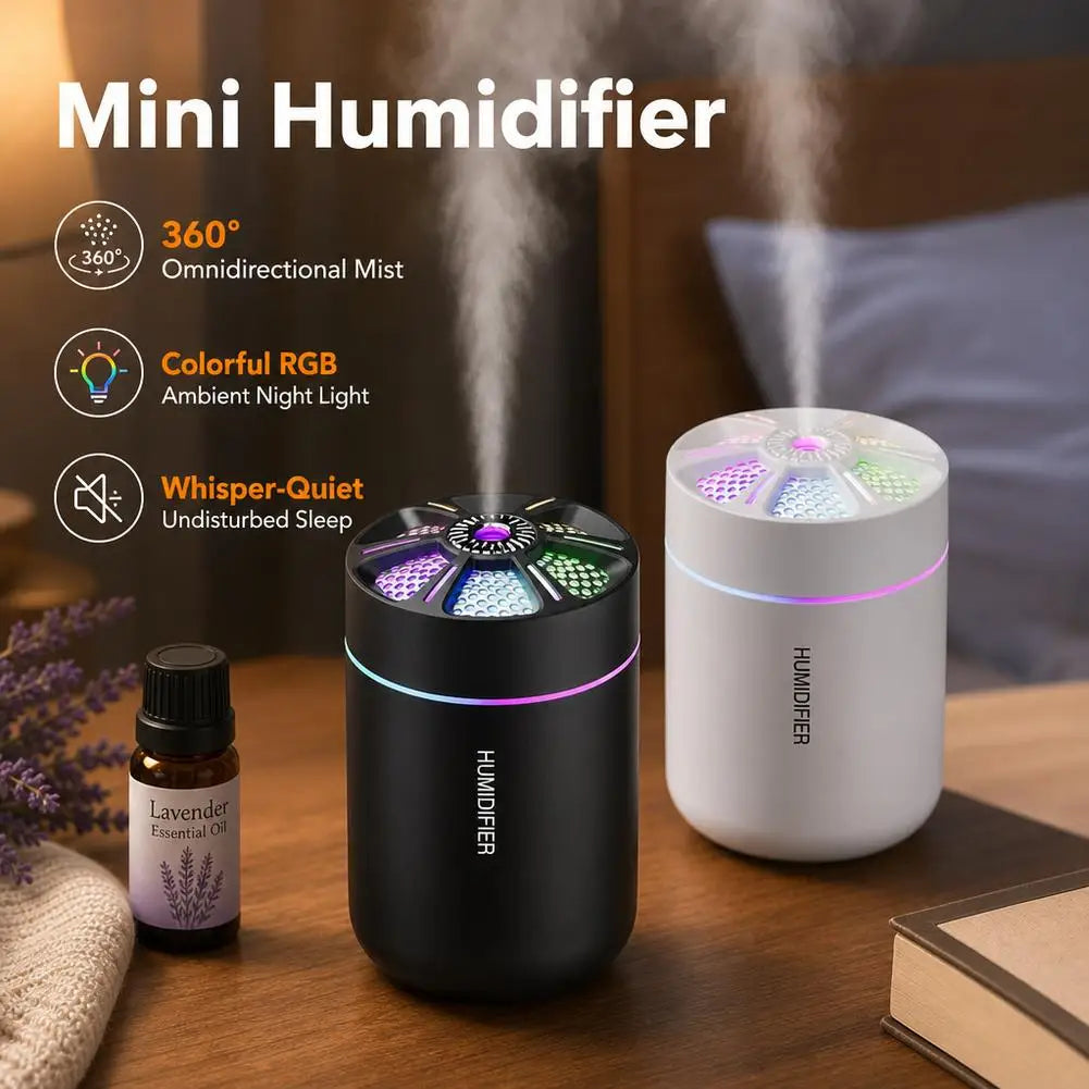Mini Portable USB Humidifier for Bedroom and Desk