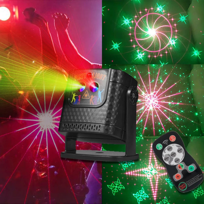 RGB Laser Stage Light Projector with Remote Control