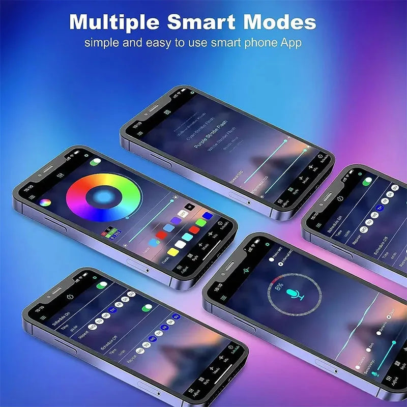 RGB LED Strip Lights with Music Sync and Remote Control