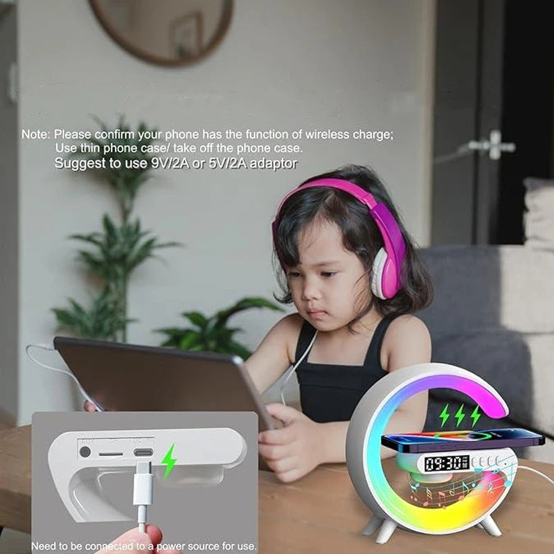 RGB LED Digital Alarm Clock with Colorful Ambient Lighting