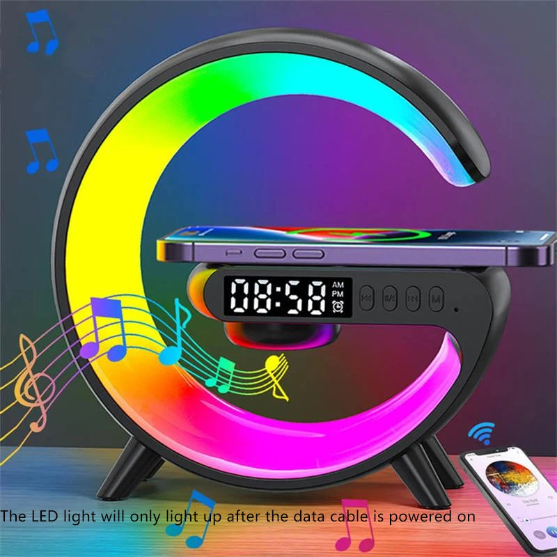 RGB LED Digital Alarm Clock with Colorful Ambient Lighting