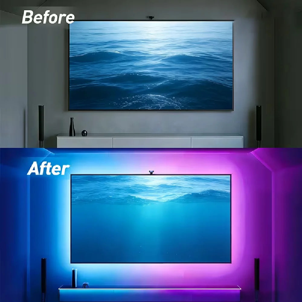 RGB 2835 Light Strip 1M/3M/5M/10M Battery Box LED Rope Light With 24Keys Remote Control For Living Room Bedroom Home Decoration