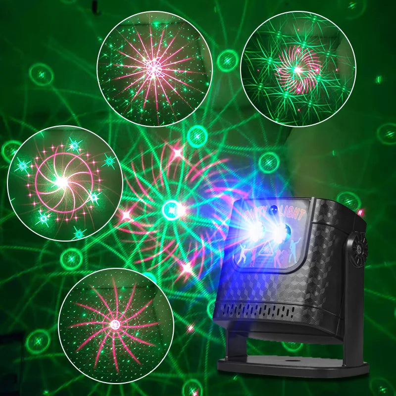 RGB Laser Stage Light Projector with Remote Control