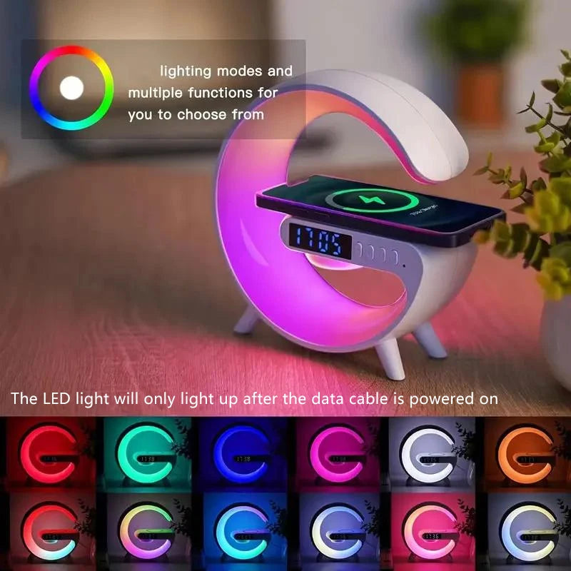 RGB LED Digital Alarm Clock with Colorful Ambient Lighting