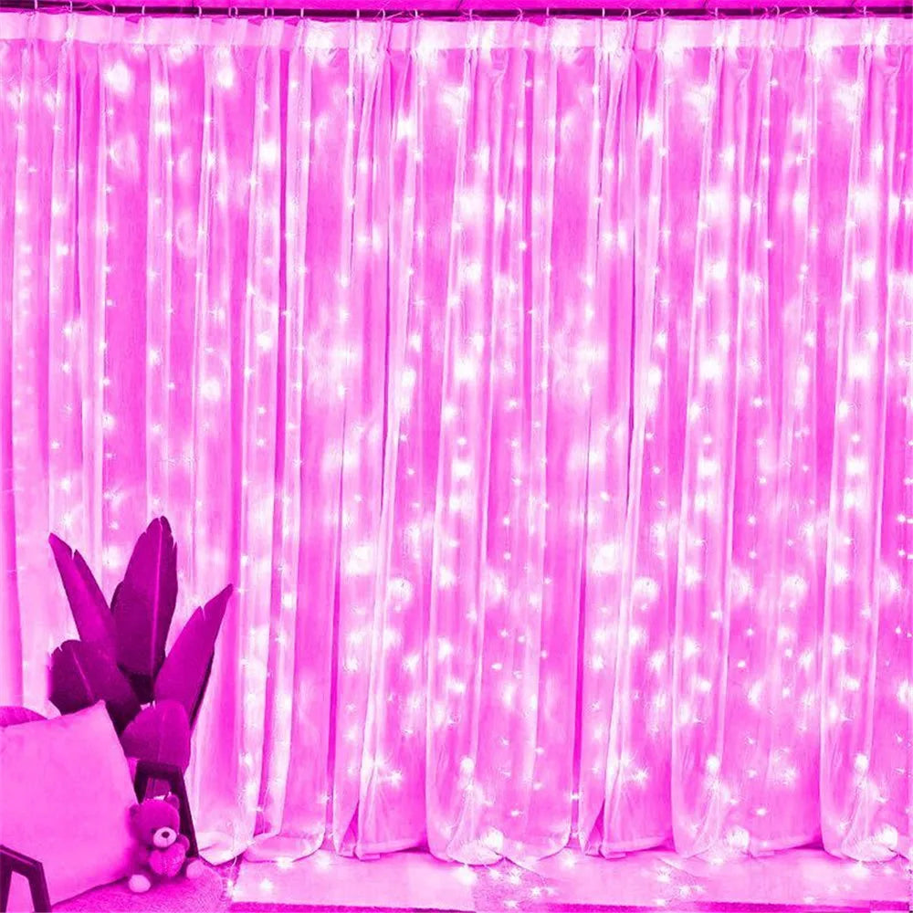 USB Christmas Curtain Fairy Lights for Home Decoration