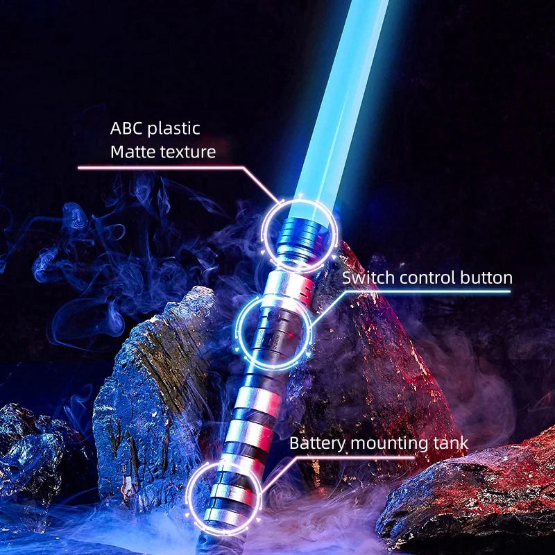 7-Color Retractable Kids Lightsaber with Sound FX & Light Show, 2-in-1 Role-Play Sword, for Halloween/Birthday/ Christmas Gifts