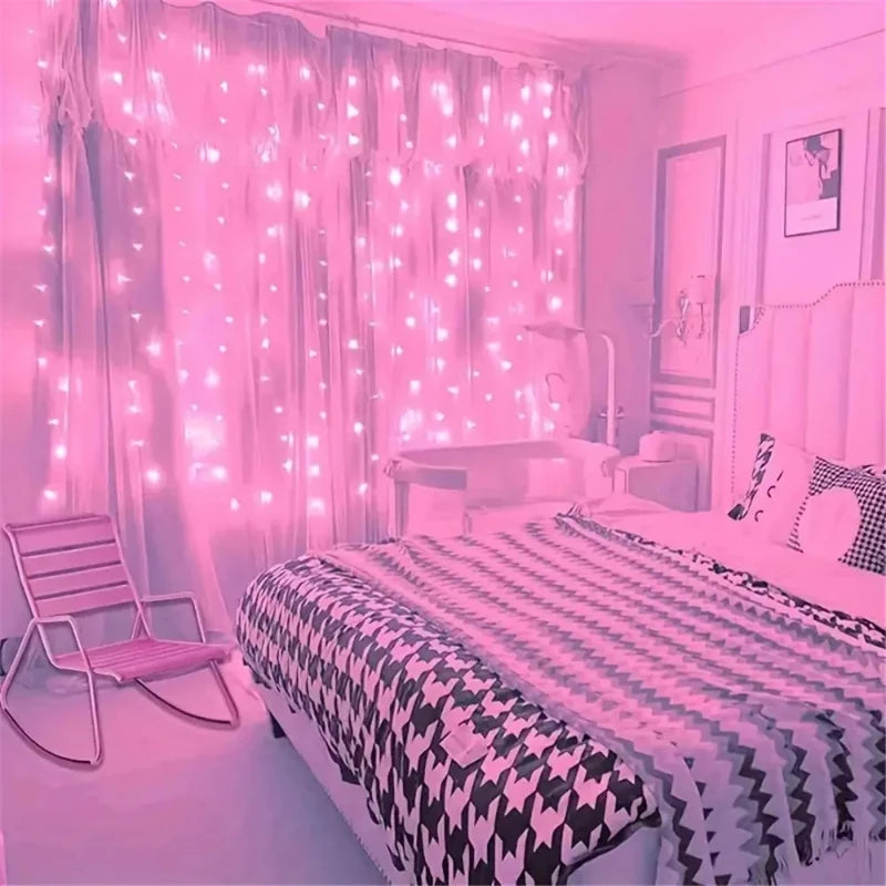 USB Christmas Curtain Fairy Lights for Home Decoration